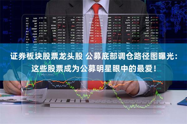 证券板块股票龙头股 公募底部调仓路径图曝光：这些股票成为公募明星眼中的最爱！